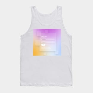 HTML CSS Colorful Login Screen Tank Top